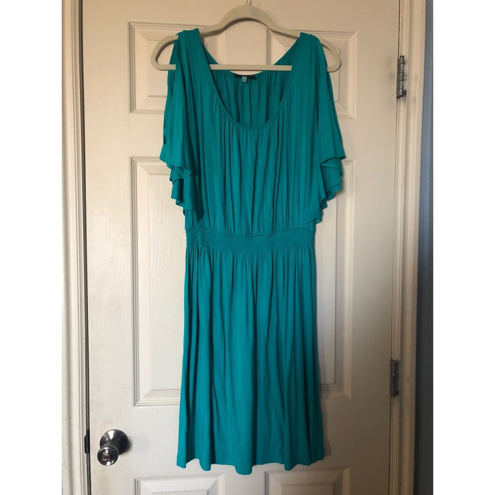 Slit sleeve dress
